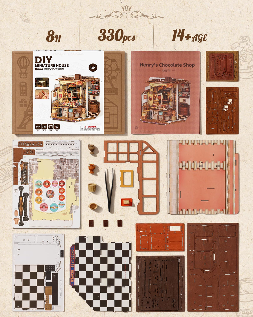 Rolife Henry's Chocolate Shop gift idea for creative friends