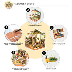 Rolife LED-lit dollhouse room creates warm, inviting ambience.
