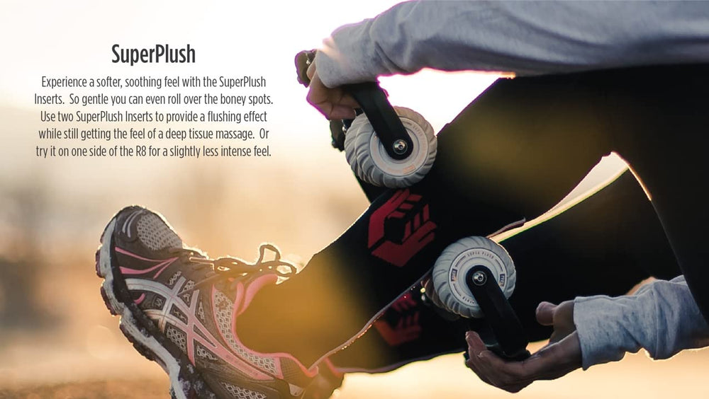 ROLL Recovery R8 insert dual setup demonstrates customizable feel for personalized therapy.