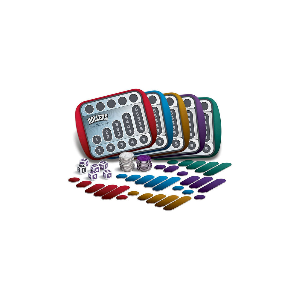 Rollers dice and chips ensure smooth, decisive turns for lively family game nights.