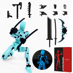 Rolling Art Model 13 assembly-completed figure with magnetic joints for easy posing