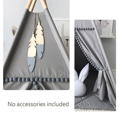 RONGFA Kids Teepee open door and mesh window for ventilation