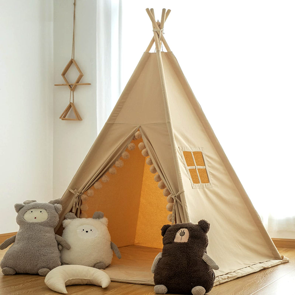 RONGFA Cotton canvas teepee is durable and breathable.
