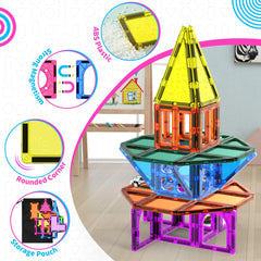 Mess-free cleanup with Ronqs storage bag keeps play tidy.