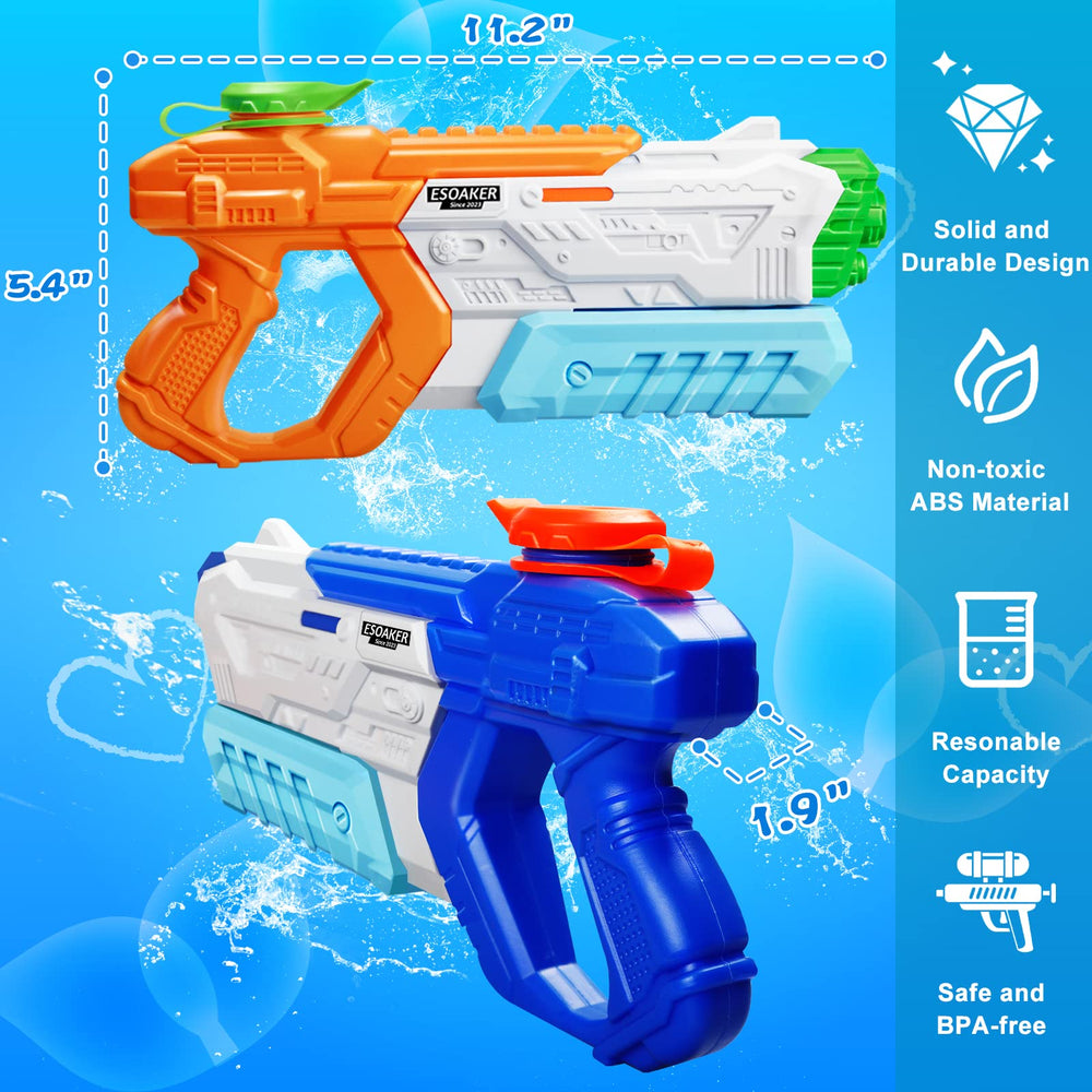 RONSTONE water gun long-range design shoots up to 28–32 feet for exciting play