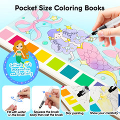 ROOCHKD Pocket watercolor bookmarks for self-colored keepsakes after art time