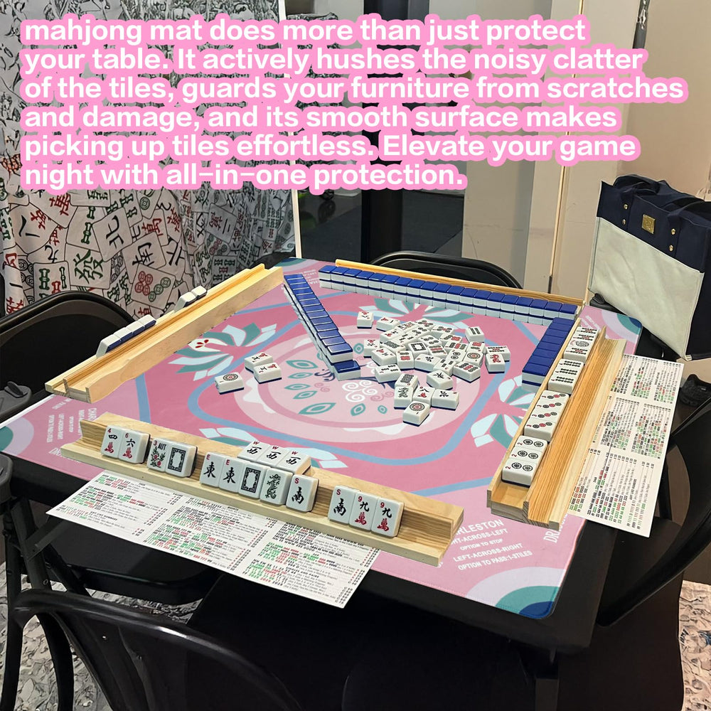 Roocn multi-use mat suits Mahjong, Poker, board games, and cards