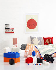 Room Copenhagen LEGO Brick Boxes in various colors offer versatile organization options