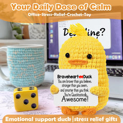 RoomyRoc crochet duck supports hospital recovery as comforting companion