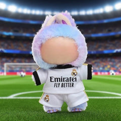 Roozxbscen jersey close-up with vibrant graphics for pretend soccer.