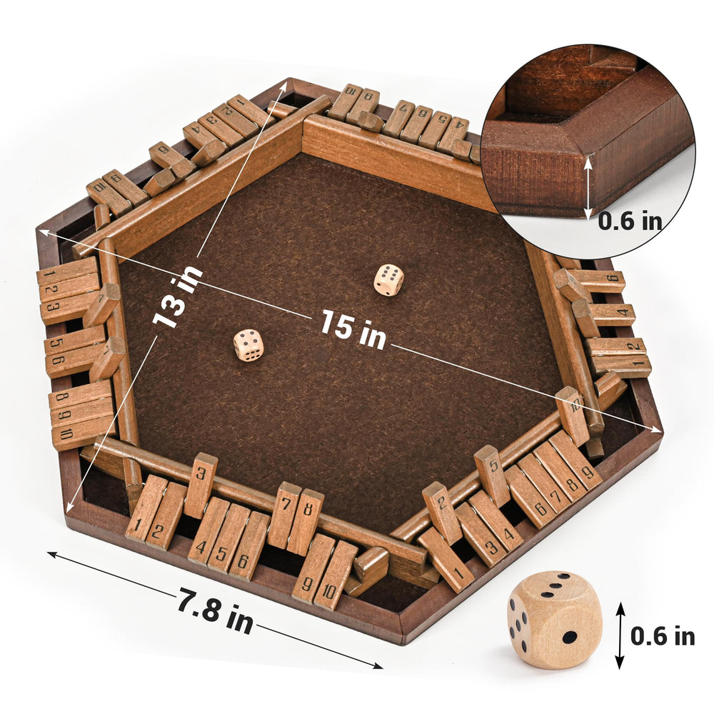 Ropoda gift ready Shut The Box for puzzle lovers