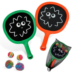 RORLAND racquet paddle playset with sturdy frame and non-slip grip for confident play.