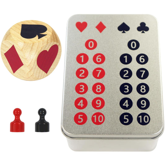 RORTUSAT Euchre marker dice showing suit clearly for quick recognition
