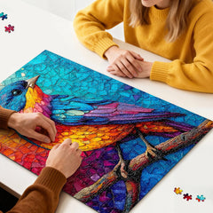 ROSE RAIN premium HD-board puzzle offers sturdy, low-mess sessions.