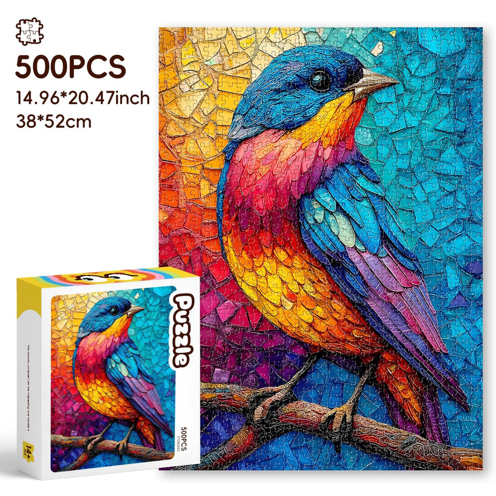 ROSE RAIN 500-piece challenge enhances attention to color detail.