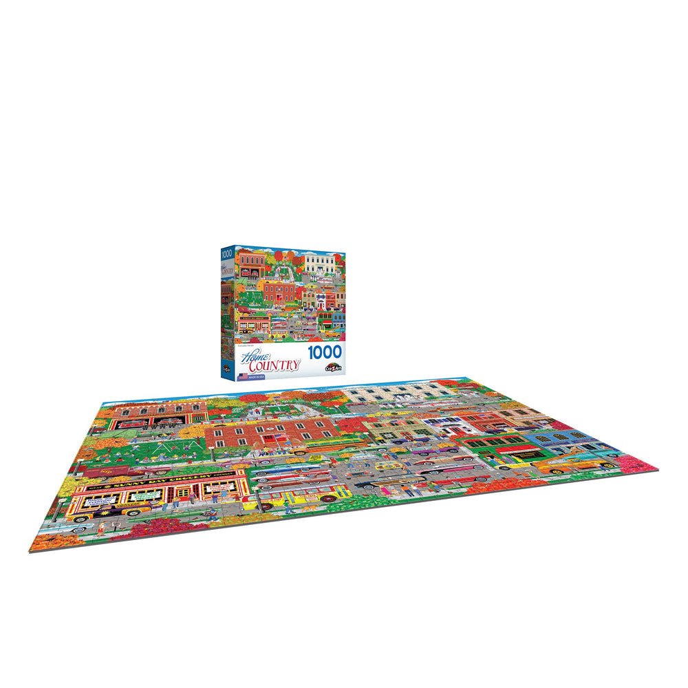 RoseArt Everyday Heroes puzzle artwork detail with vibrant colors for mindful evenings