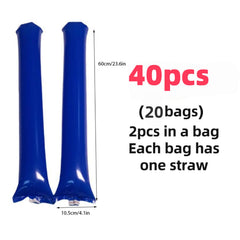 Rosebb round-head thunder sticks with blowpipe for easy inflation.