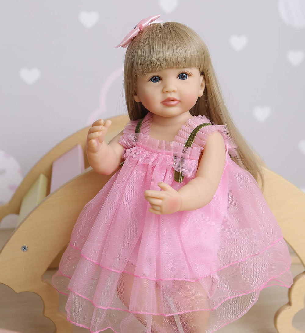 ROSHUAN Reborn doll waterproof full-body for bath time play