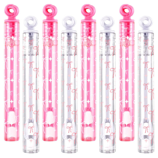 Rotatingpals pink bow bubble wands pack, perfect for festive party favors and easy sharing.