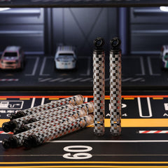 Rotatingpals black-and-white checkered bubble wand evokes race vibe for celebrations