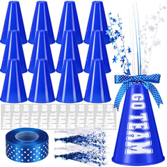 Rotatingpals blue cheer megaphone set ready for team celebrations