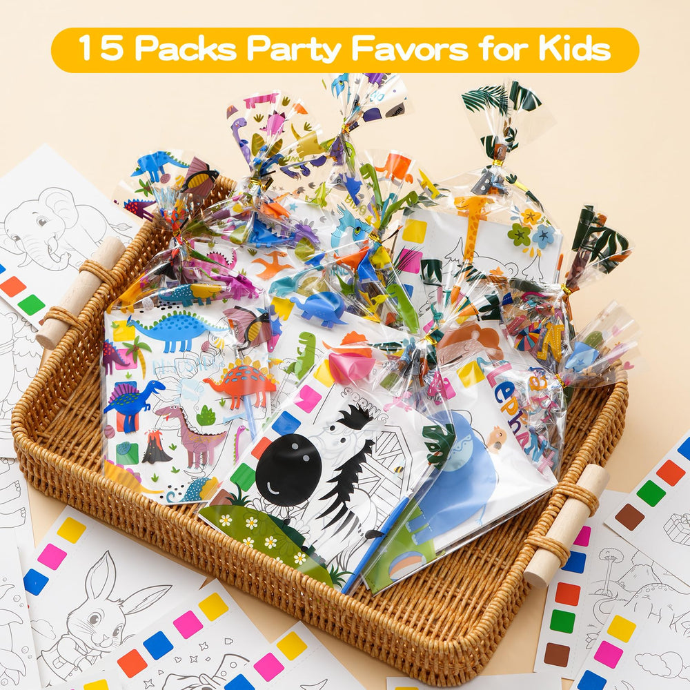 Rotu matching party goodie bags with themed designs for organized celebrations.