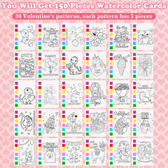 Rotu Valentine cards with six designs for kid exchanges and games