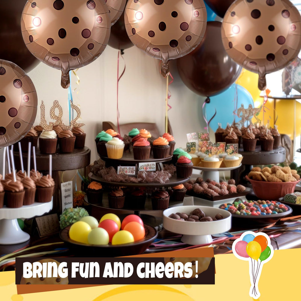 RoundFunny cookie balloon 21inch creates a festive atmosphere for celebrations.