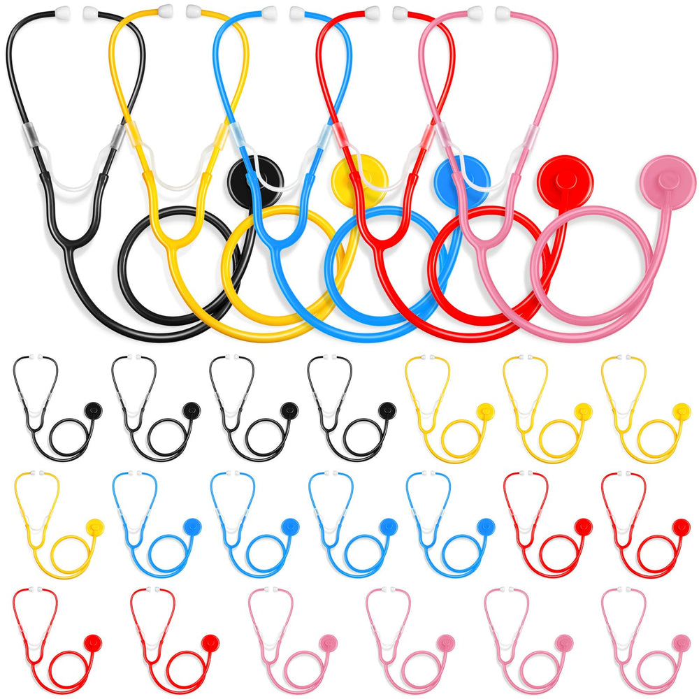 RoundFunny kids stethoscope toy in blue for imaginative role play.