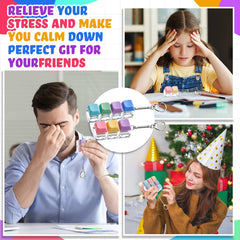 RoundFunny multicolor desk decor enhances office or home workspace.