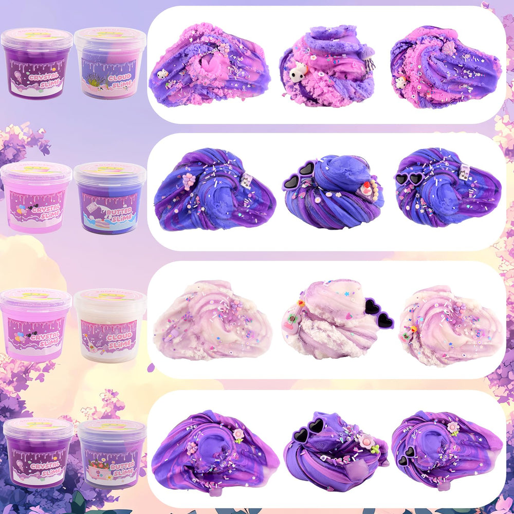 Rowecvce six-pack slime kit gift packaging ready for gifting.