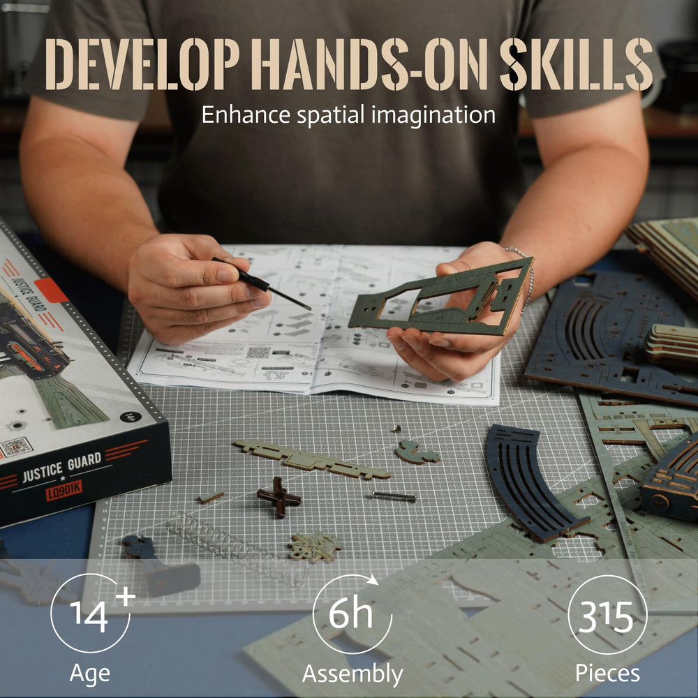 Rowood 3D puzzle disassembly steps reveal a thoughtful, step-by-step build.