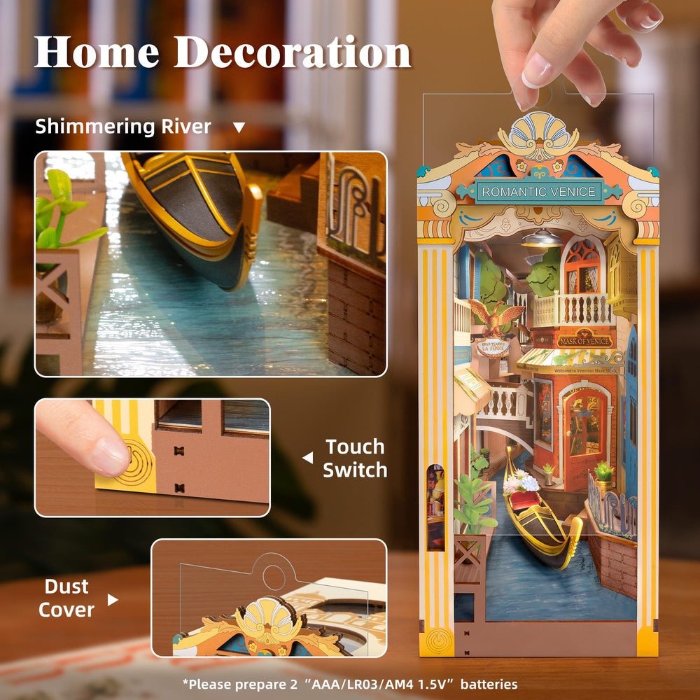 Snap-fit assembly simplifies building without glue for beginners and crafters alike