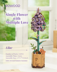 Rowood DIY botanical flowers bouquet setup for home decor.