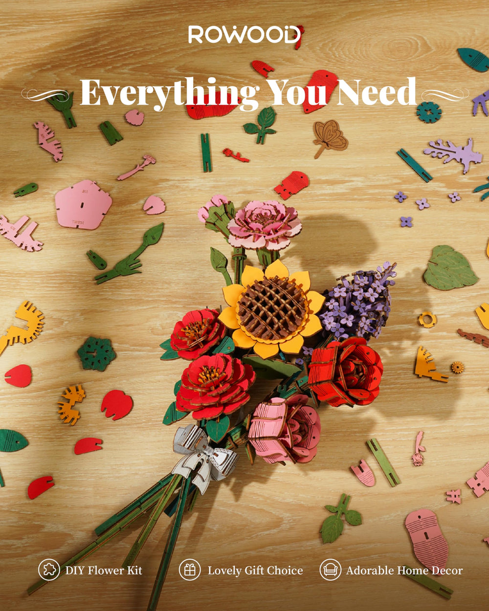 Rowood eco-friendly non-toxic materials ensure safe crafting