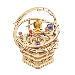 rowood Starry Night Music Box front view highlights handcrafted detail for display