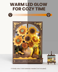 rowood Sunflower stems with rustic detail adds dimensional decor