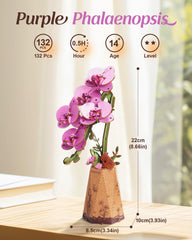 Rowood wooden flower 3D puzzle kit provides engaging, relaxing crafting for adults.