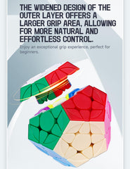 Roxenda Megaminx Cube compact packaging showcases portable brain-teaser on the go.