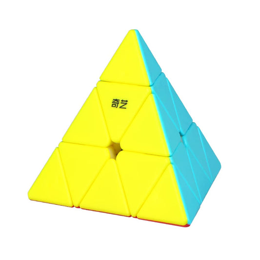 Roxenda Pyramid Speed Cube front view for color-matching and smooth turns.