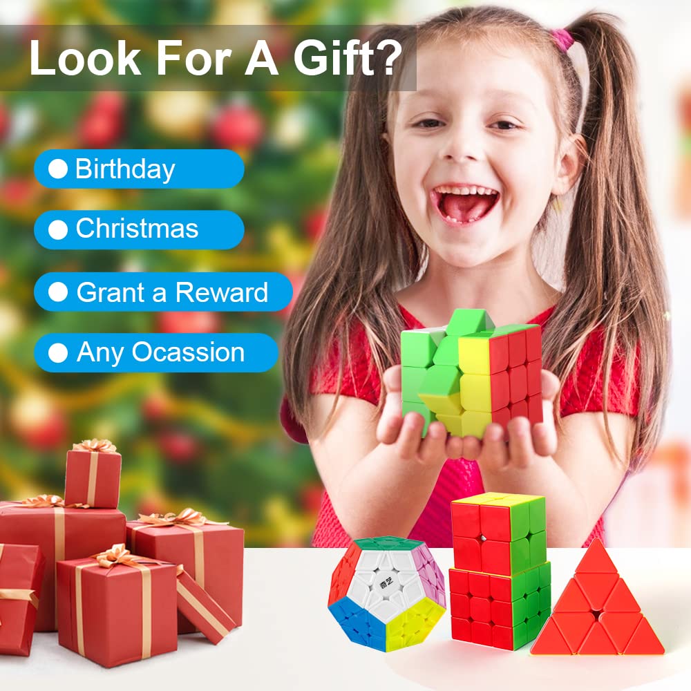 Roxenda Speed Cube Set Pyramid cube for varied challenge