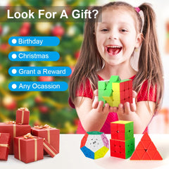 Roxenda Speed Cube Set Pyramid cube for varied challenge