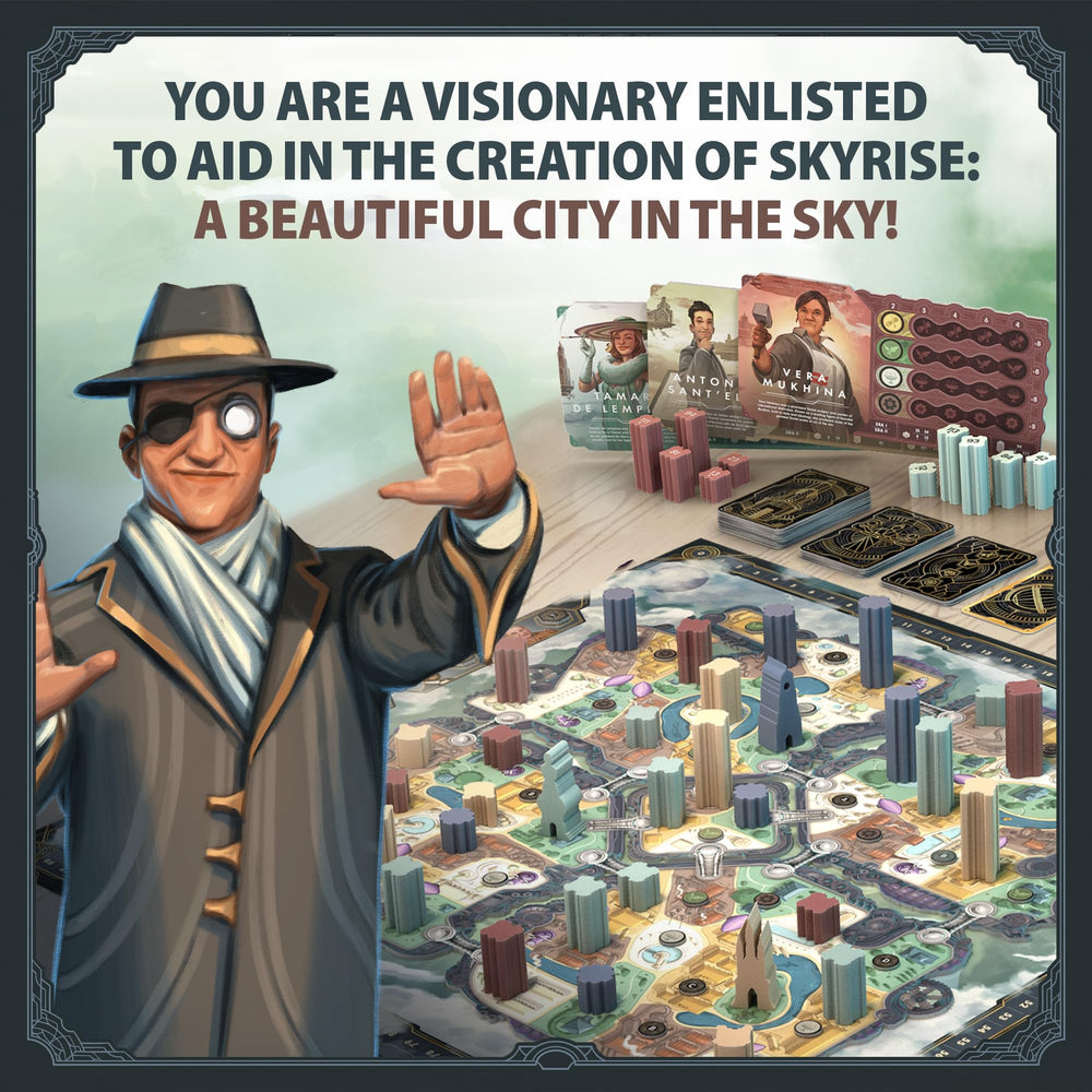 Roxley Skyrise district tiles illustrating evolving sky-city blocks
