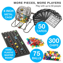 Royal Bingo Deluxe 75 jumbo balls for high visibility numbers