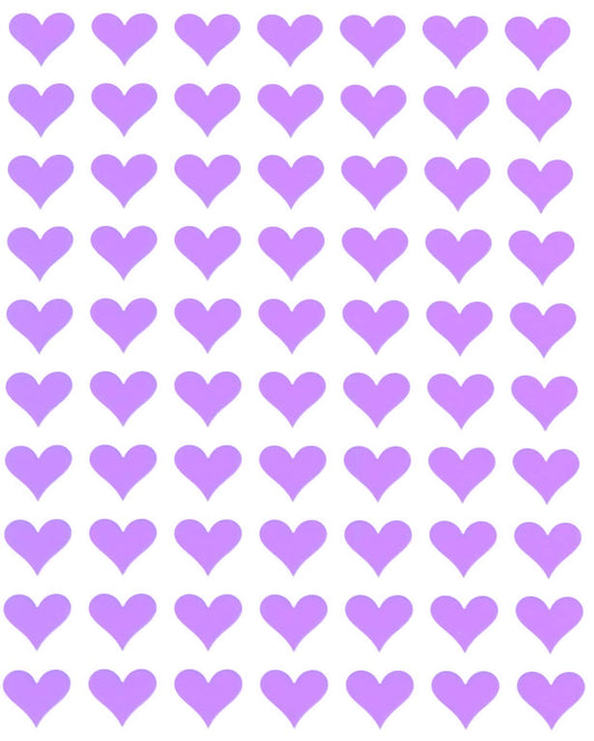 Royal Green 13mm pastel purple heart sticker seals gifts with a sweet Valentine touch