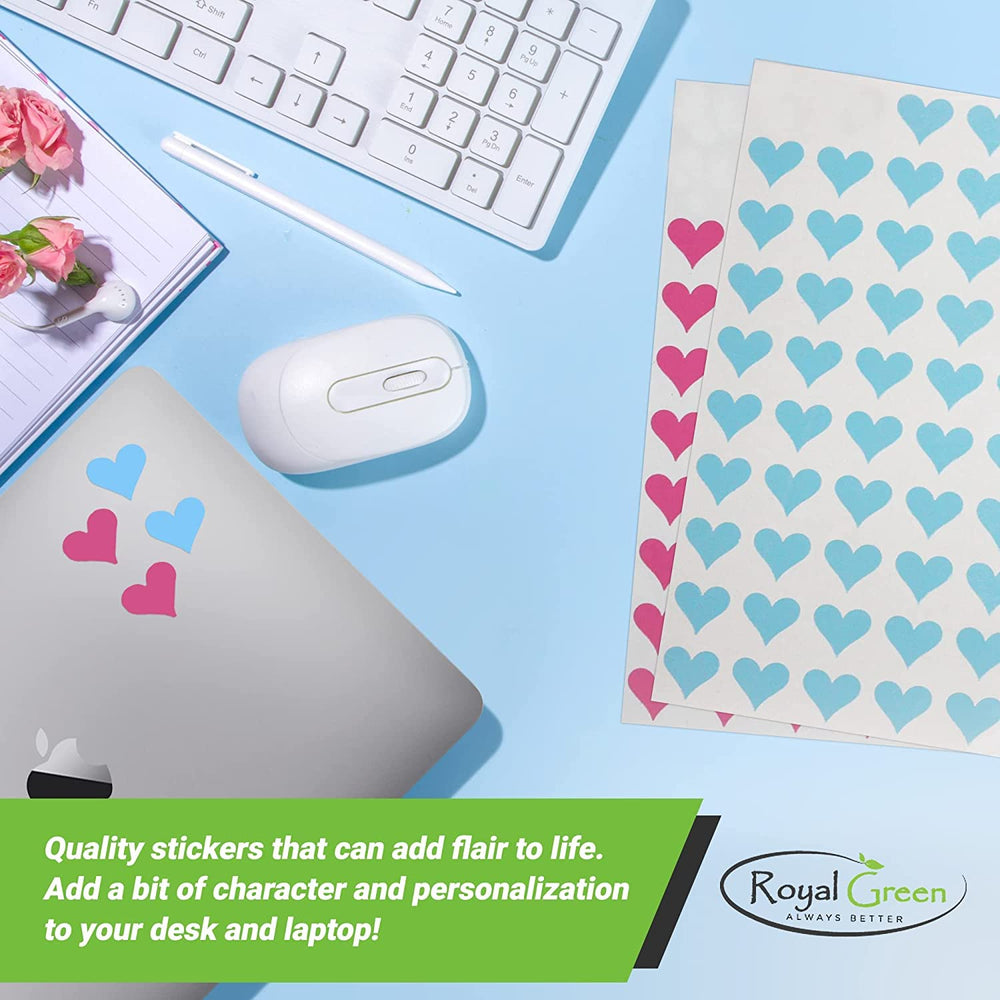 Royal Green stickers feature durable coating for long-lasting seals
