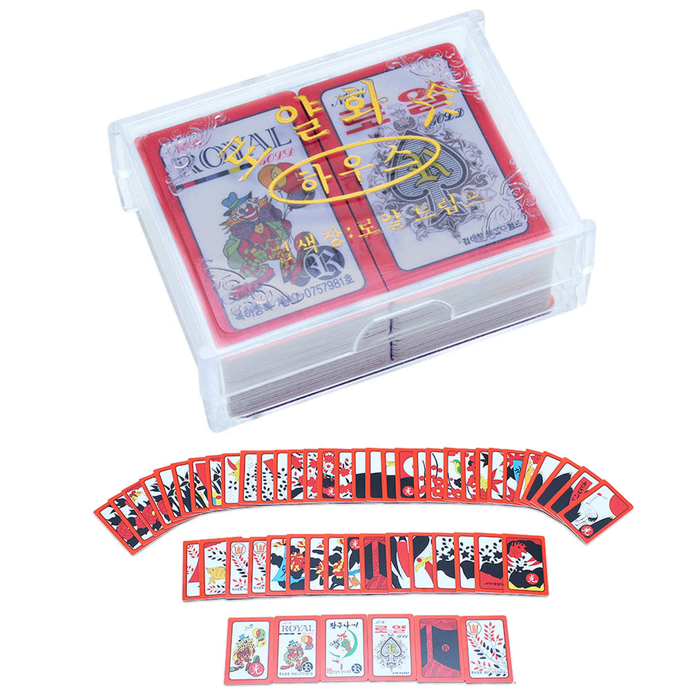 ROYAL Hwatu set with vibrant Korean flower cards for Go-Stop gameplay