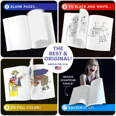 Royal Magic Coloring Book Trick stage performance in a magic show