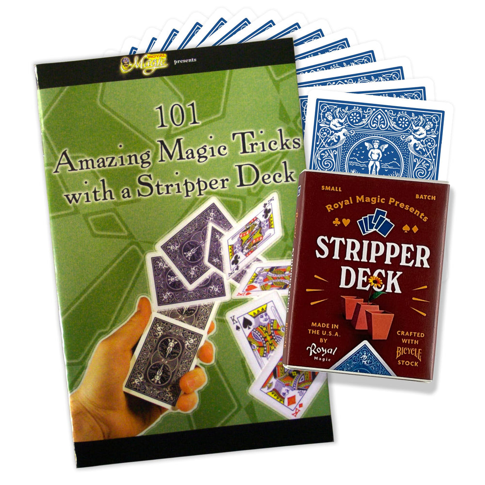 Royal Magic Stripper Deck Kit with Bicycle deck for smooth handling and impressive tricks