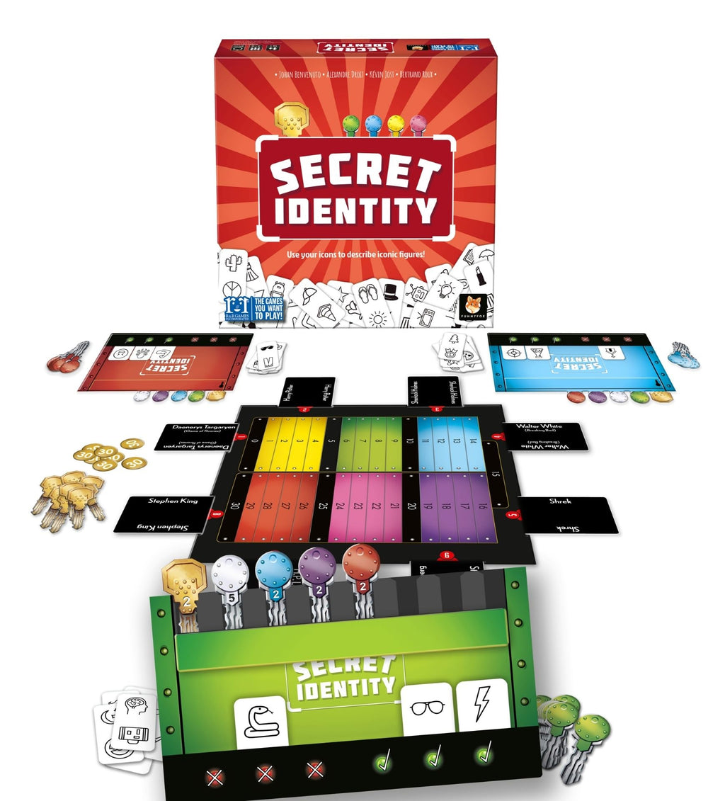 R&R Games Secret Identity 30-minute playtime supports quick game nights.